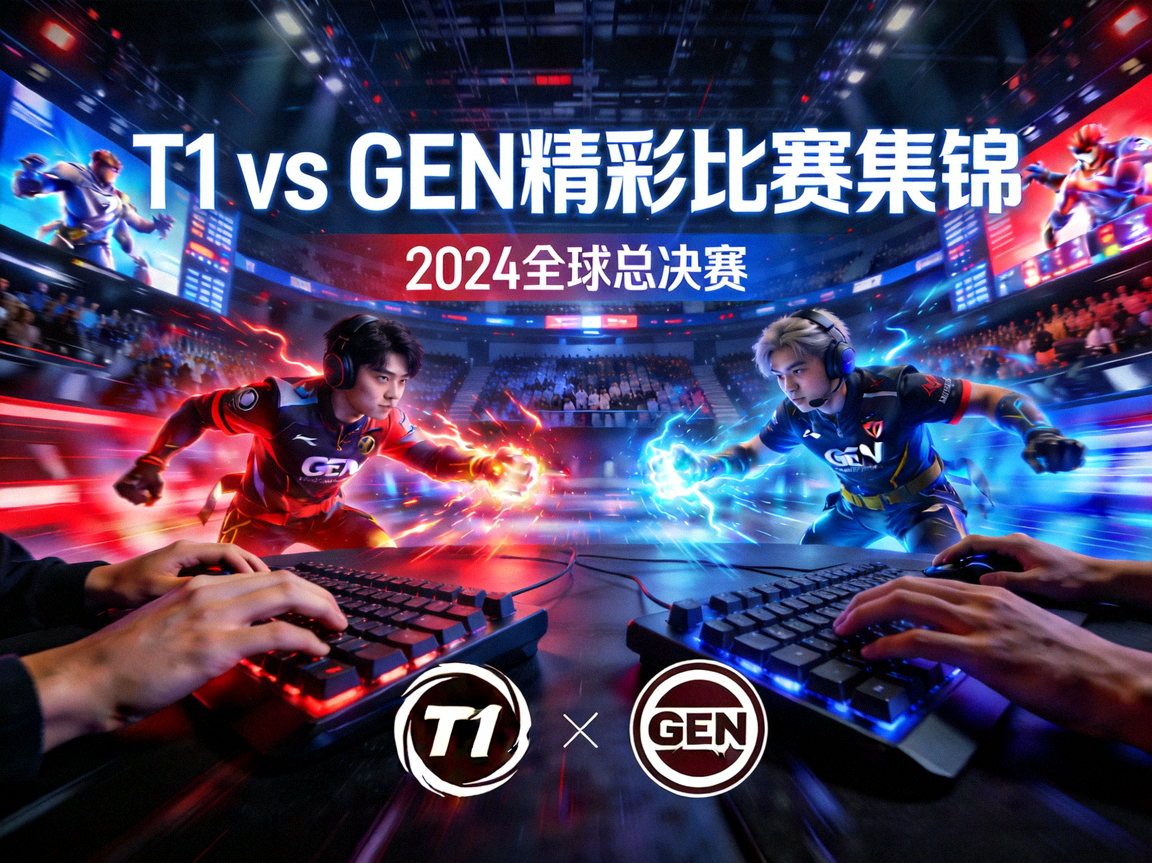 T1战队对阵GEN战队精彩比赛集锦视频封面图片